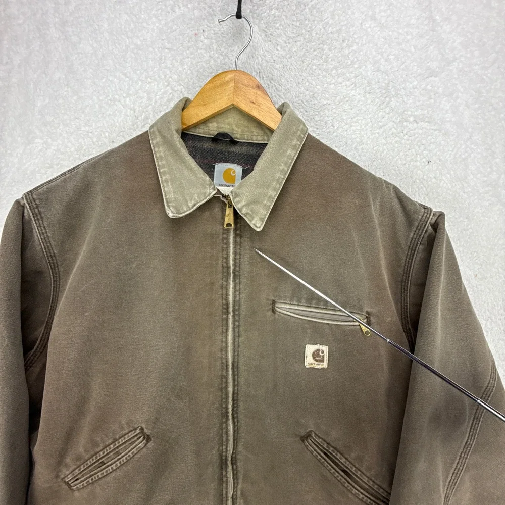 Carhartt Detroit Jacket Blanket Lined Mens‎ 2XL J97 CHT Chestnut Brown